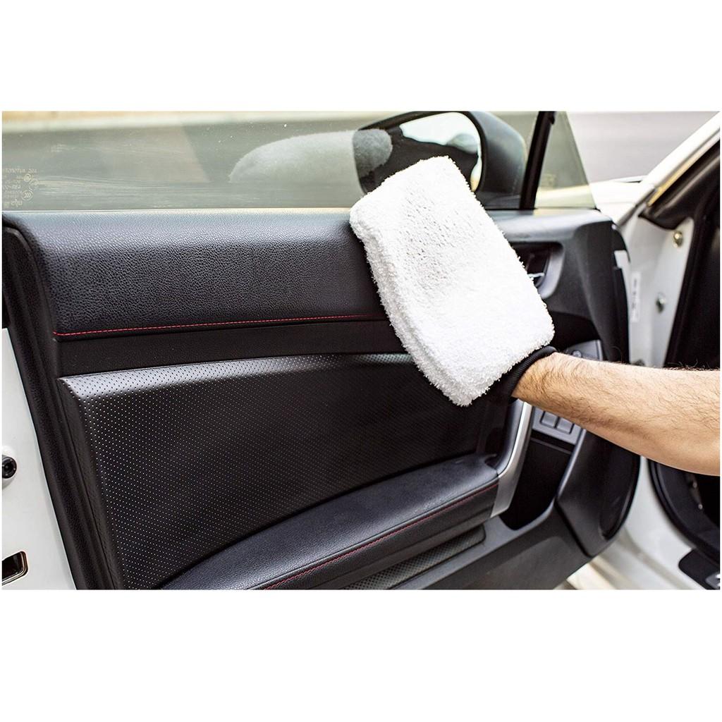 Meguiar's Găng tay rửa xe hở ngón, siêu dày - Microfiber Wash Mitt - X3002 EU