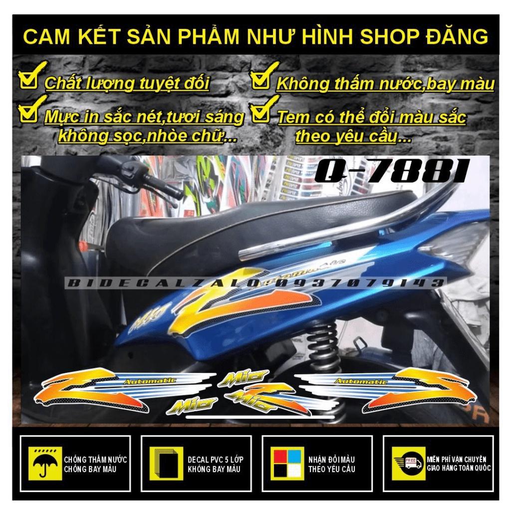 TEM RỜI MIO NHỎ ĐỜI ĐẦU MẪU CHỮ Z - BI DECAL