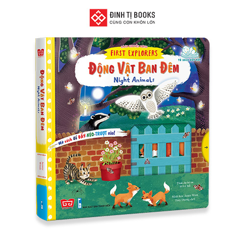 Sách Chuyển Động - First Explorers - Night Animals - Động Vật Ban Đêm
