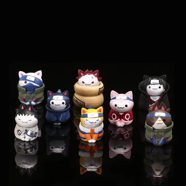 Tượng Mini Mèo Naruto Cute Trang Trí Decor Góc Học Tập PK31