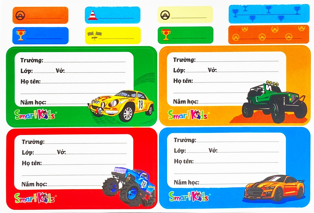 Nhãn Vở Smart Kid Monster Truck LB02