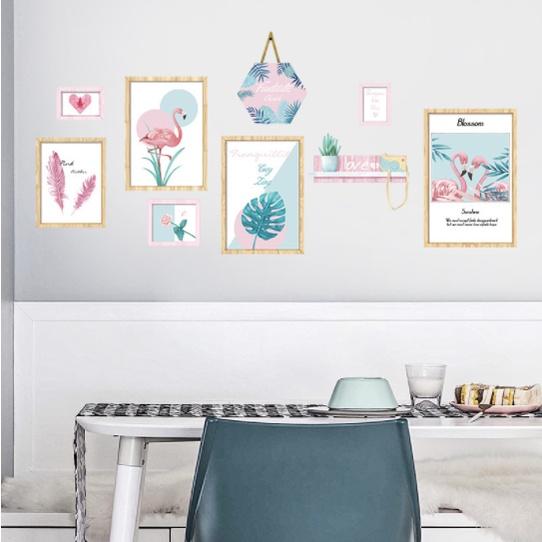 Decal trang trí tường - Những mẫu hồng xinh xắn