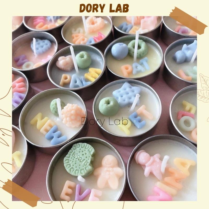 Nến Thơm Tealight Mini Mix Topping Màu Sắc - Dory Lab