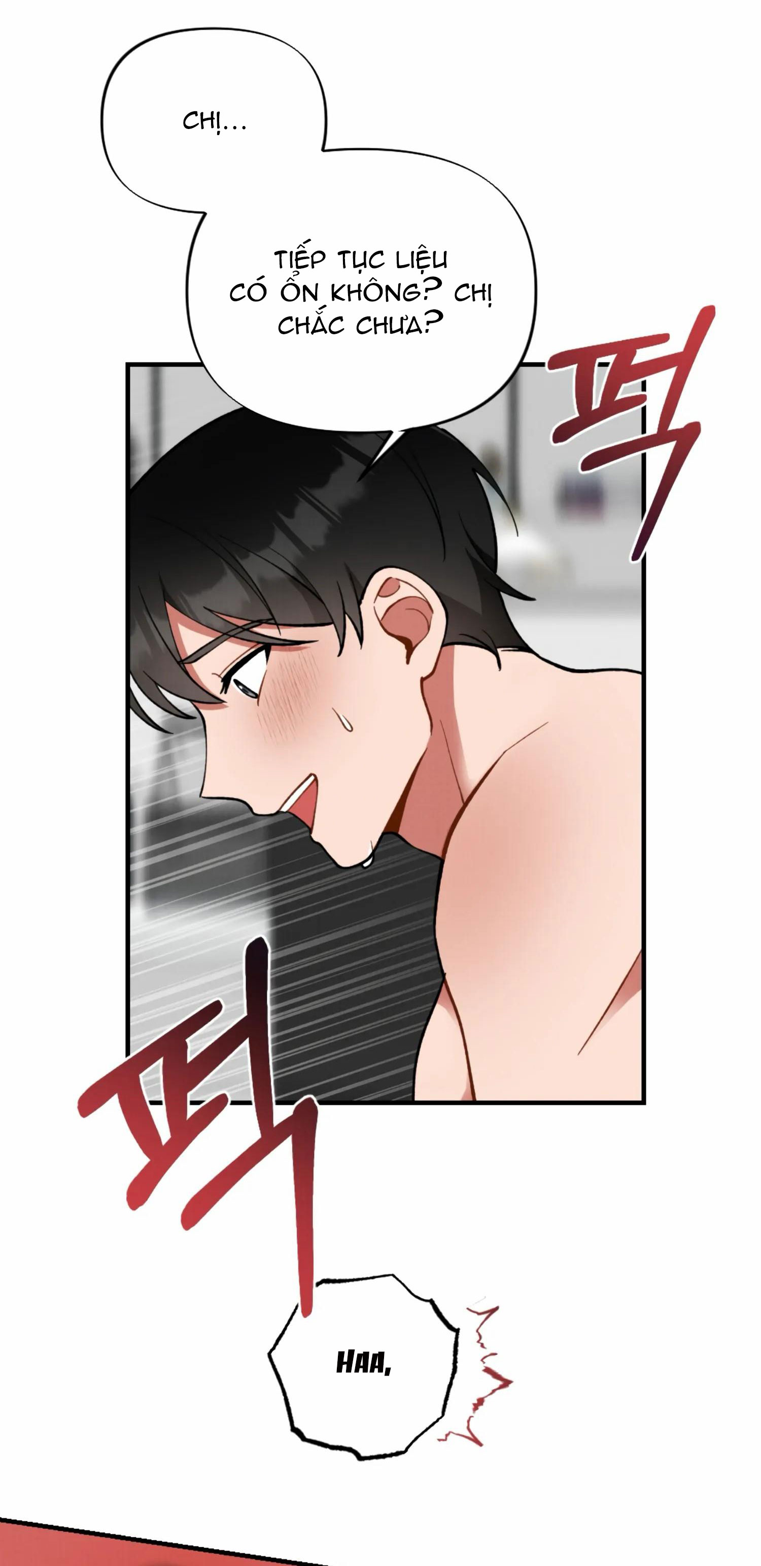 [18+] bạn của em trai không thể to như vậy! chapter 3.1 23