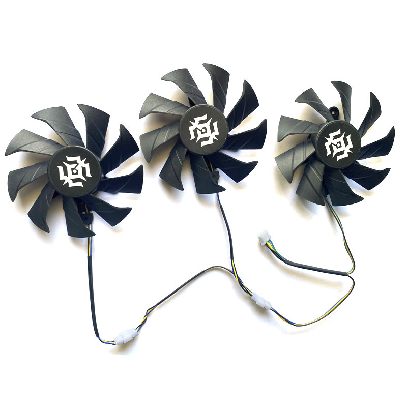 3pcs/lot 85mm RTX2080 GPU FAN For ZOTAC RTX 2080 SUPER-8GD6 X-GAMING GeForce RTX 2060 GTX 1060-6GD5 RTX2070 SUPER Video Card Fan 4PIN