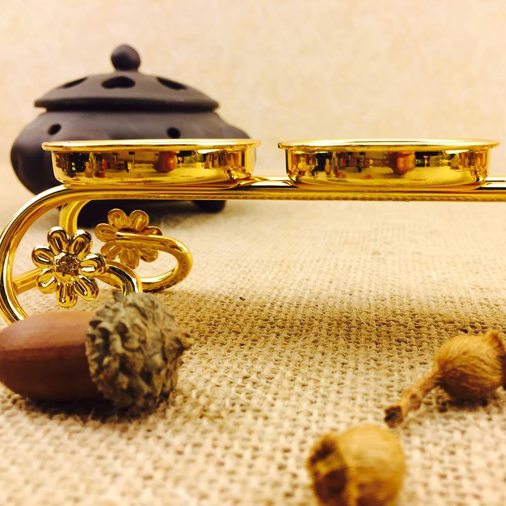 Classic Butter Lamp Holder 7 Tealight Candle Ghee Lamp Holders Decoration