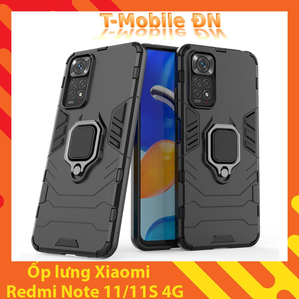 Ốp lưng cho Xiaomi Redmi Note 11 11s 4G iRON MAN IRING Nhựa PC cứng viền dẻo chống sốc