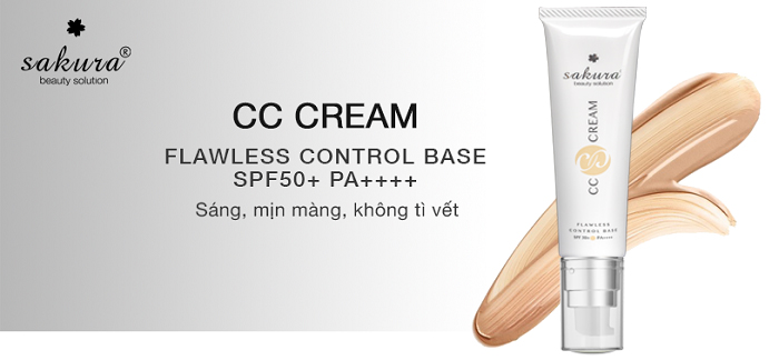 Kem dưỡng da trang điểm chống nắng Sakura CC Cream cho bạn 1 làn da hoàn hảo