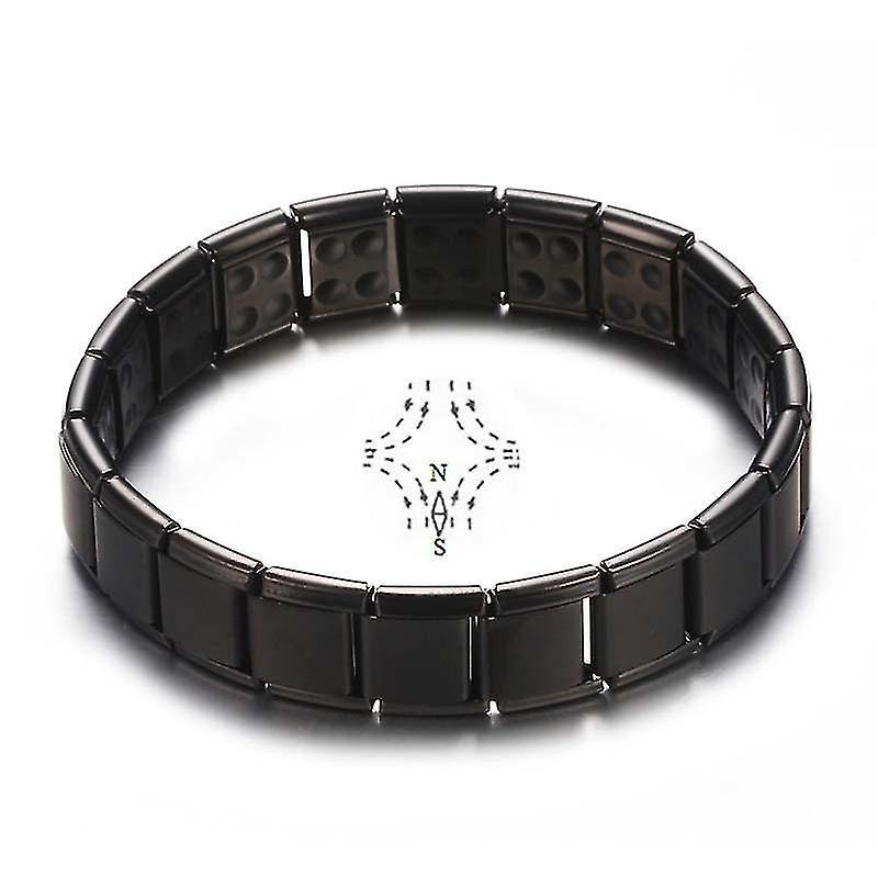 Vòng đeo tay bằng thép không gỉ màu đen