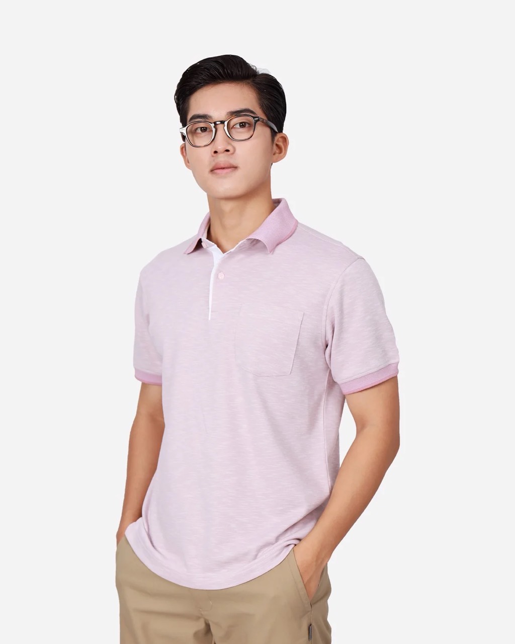 Áo Thun Polo Nam MILVUS Có Túi  MVP404 chất liệu Pique Cotton