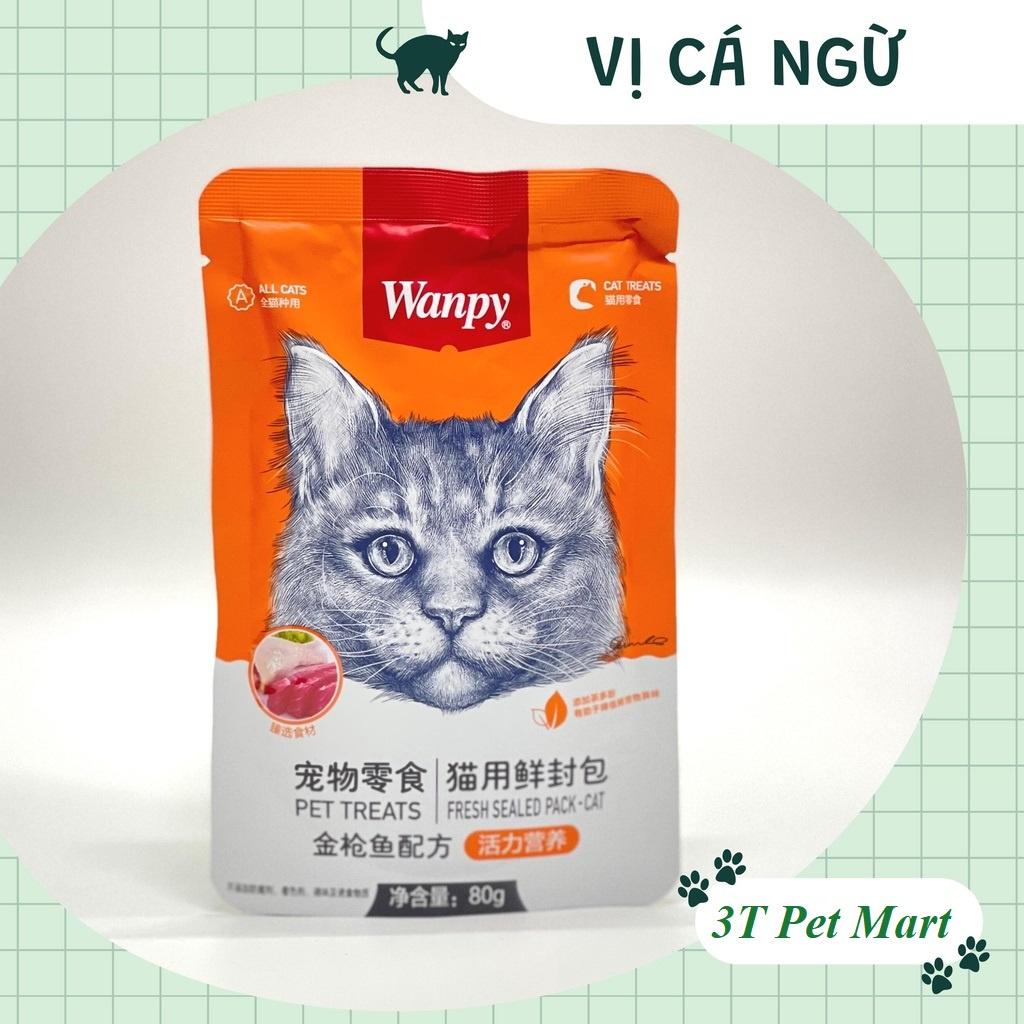 Pate cho mèo Wanpy 80 gram thức ăn cho mèo thơm ngon dinh dưỡng đủ vị