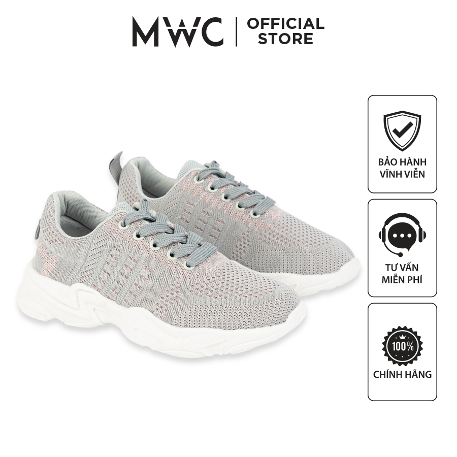 Giày Thể Thao Nữ MWC Đế Cao Sneaker Vải Phối Màu Trẻ Trung Năng Động NUTT- 0650
