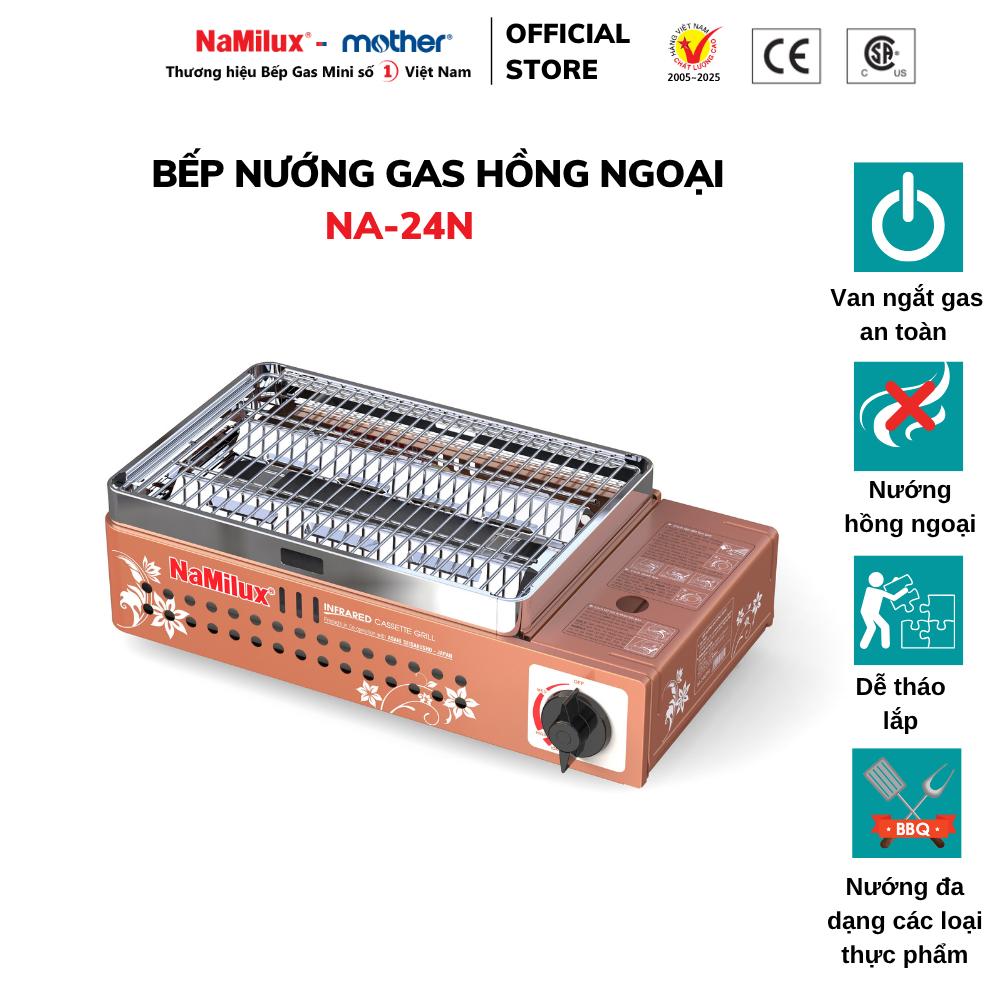 Bếp Nướng Hồng Ngoại NaMilux NA-24N I Tiện Lợi An Toàn Cho Mọi Gia Đình I Bảo Hành 06 Tháng I Hàng Chính Hãng