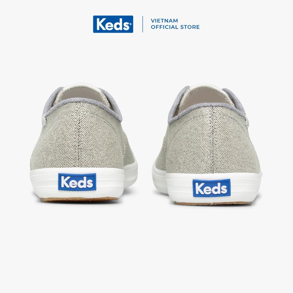 Giày Keds Nữ- Champion Wave Canvas Siliver- KD066524