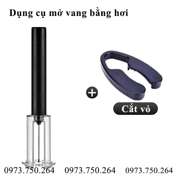 Khui mở rượu vang bằng hơi khí nén - Mở rượu vang bằng bơm hơi