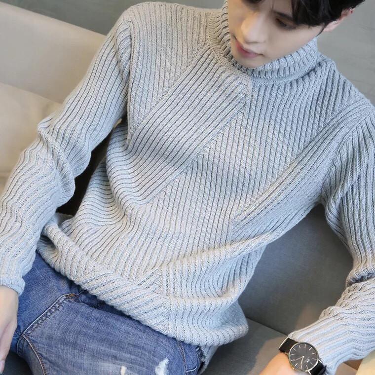 Aó len nam cao cổ thời trang đẹp AE78