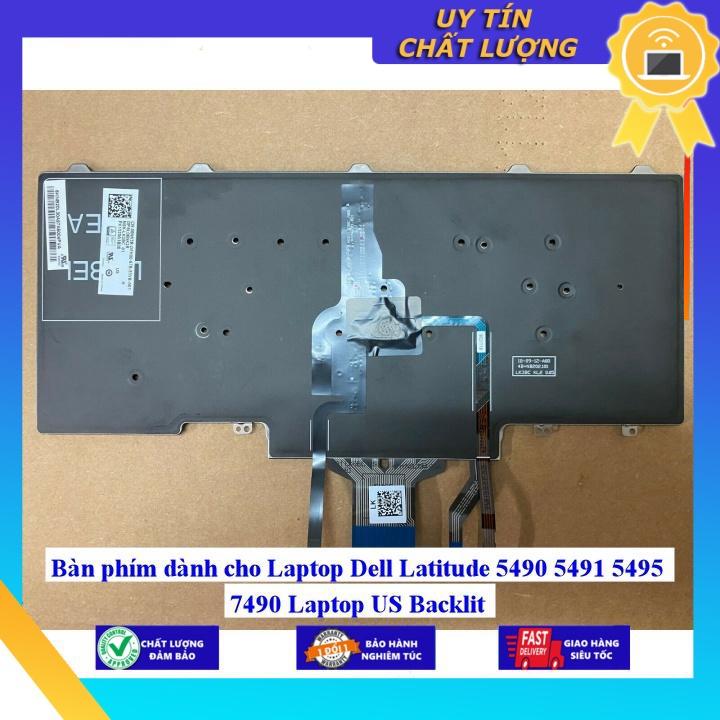 Bàn phím dùng cho Laptop Dell Latitude 5490 5491 5495 7490 Laptop US Backlit  - Hàng Nhập Khẩu New Seal