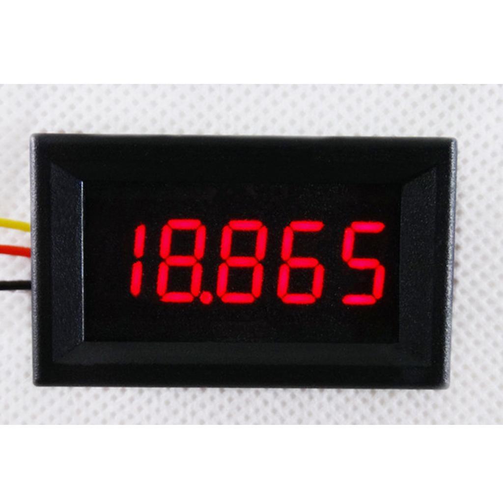 2 Pcs Mini 5 Digital Voltmeter LED Panel Meter, Measuring Range DC 3.5-30V