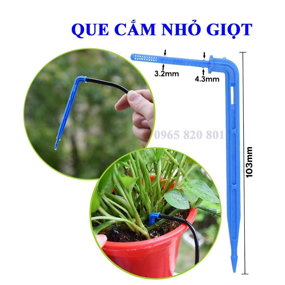 Que cắm tưới nhỏ giọt tưới gốc tưới dưa lưới dâu tây cây trồng trong chậu nối ống ống LDPE 3/5mm