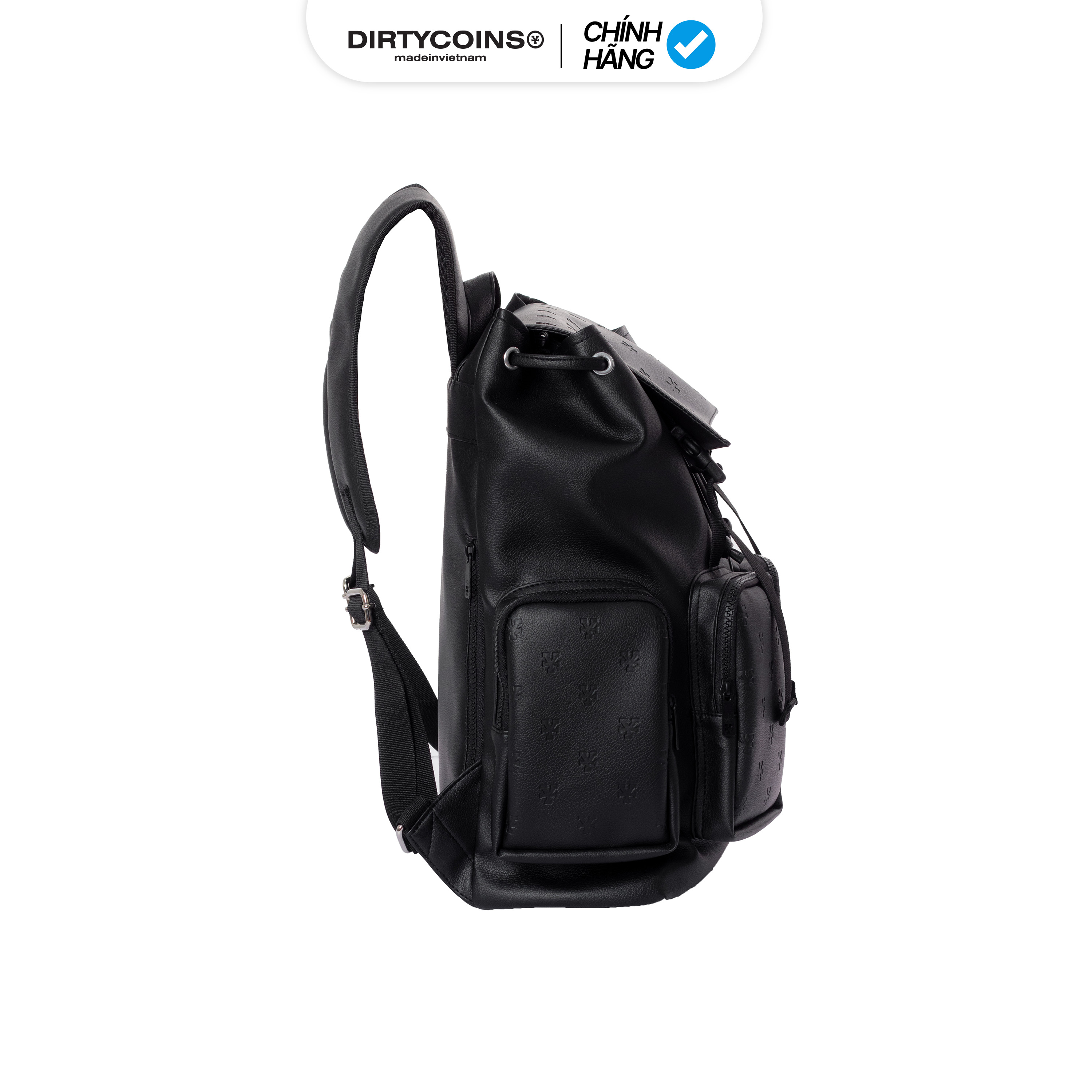 Balô [Dirtycoins x B Ray] Signature Leather Backpack - Black