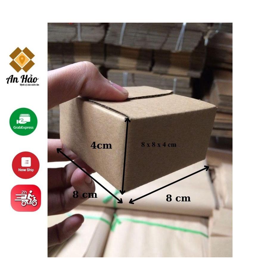 10 hộp 8x8x4 cm hộp carton đóng hàng An Hảo