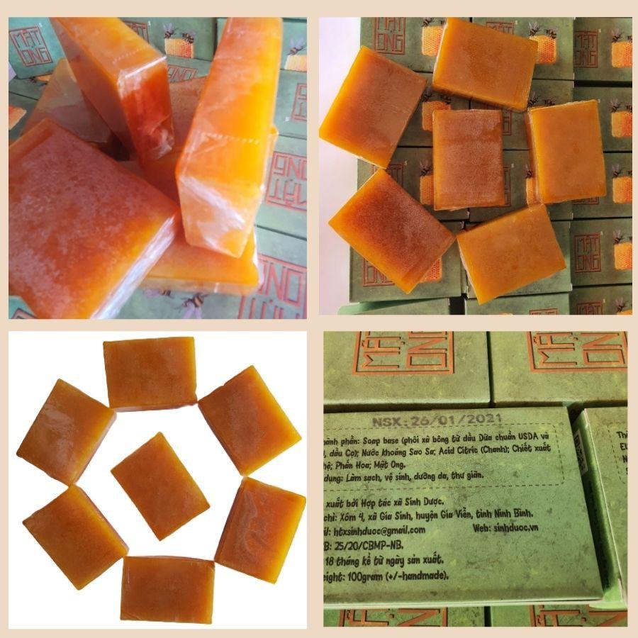 Xà bông nghệ-mật ong xà phòng 100% thiên nhiên soap hanmade chiết xuất nghệ phấn hoa & mật ong