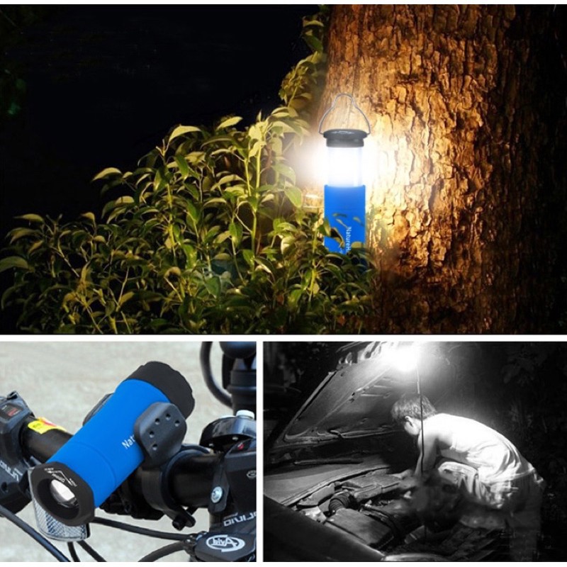 Hình ảnh Đồ cắm trại đèn led Naturehike campoutvn NH15A003-I du lịch dã ngoại treo lều đa dụng soi thẳng cầm tay 3 chế độ dùng pin A196