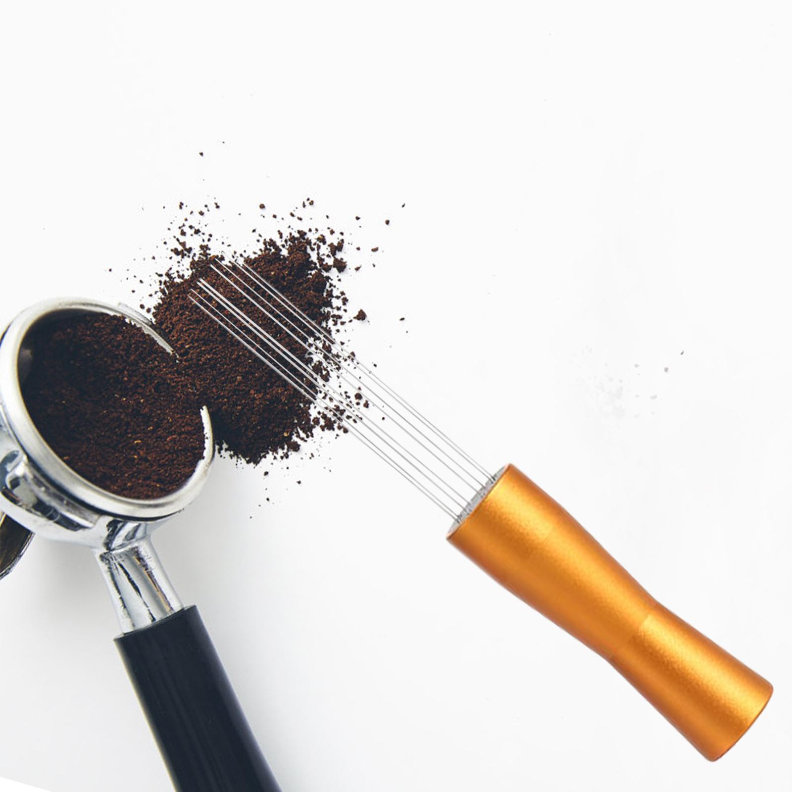 2pcs Needle Coffee Tamper Distributor Espresso Hand Stirrer for Cafe Barista