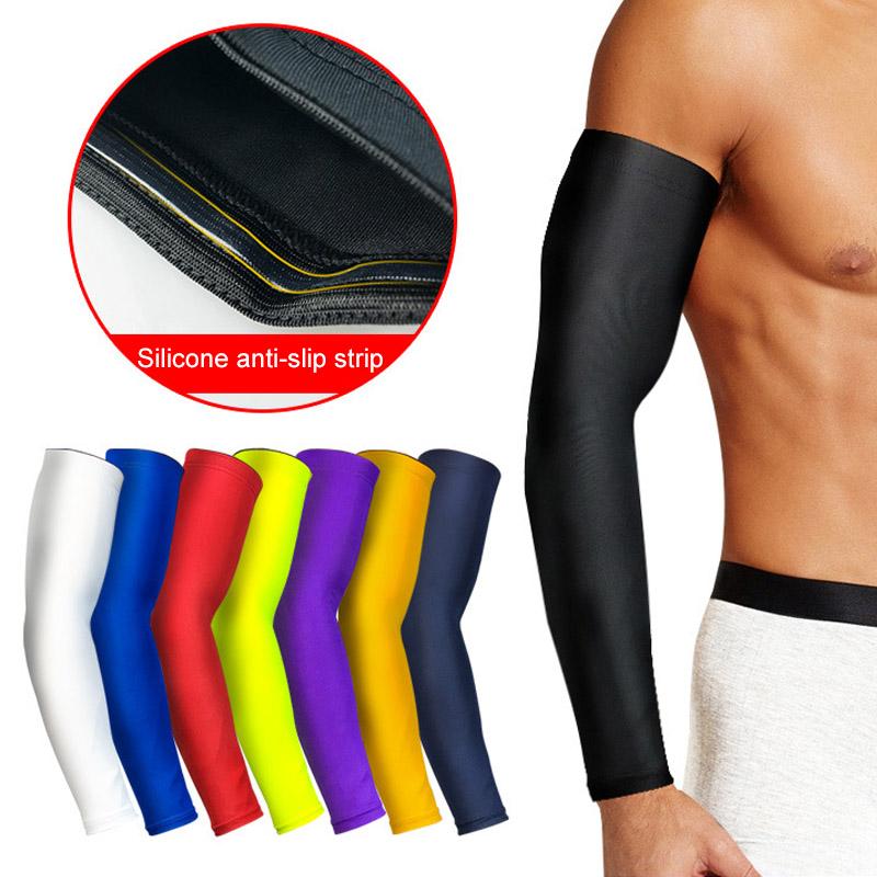 1 Tổ Ong Thể Thao Hỗ Trợ Khuỷu Tay Huấn Luyện Nẹp Đồ Bảo Hộ Thun Cánh Tay Tay Băng Miếng Lót Bóng Rổ Bóng Chuyền Color: Purple Size: M