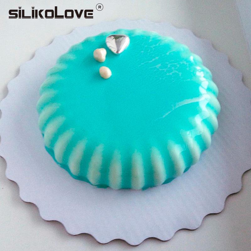 SILIKOLOVE 7Inch Tròn Mousse Khuôn Khuôn Silicon Cho Bánh Mousse Cho Nhà Bếp Sugaring Bánh Ngọt Dụng Cụ Làm Bánh Phụ Kiện