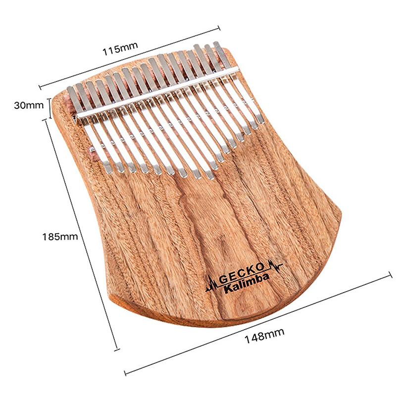 Đàn Kalimba Gecko 17 Phím K17CAS Gỗ Long Não Tặng Kèm Khóa Học Miễn Phí