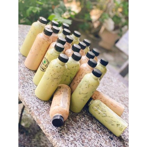 50 chai đựng trà sữa vuông 330ml