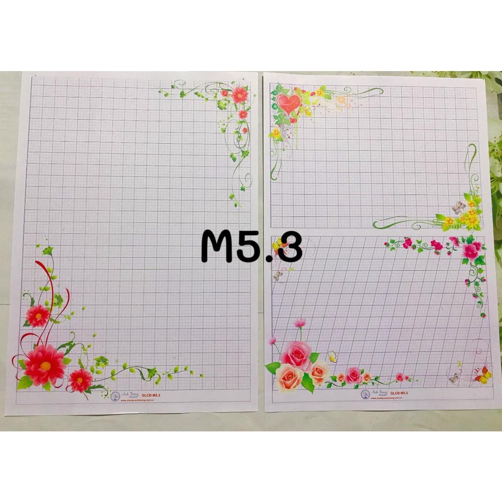 Set 50 giấy hoa (mẫu lộn xộn)