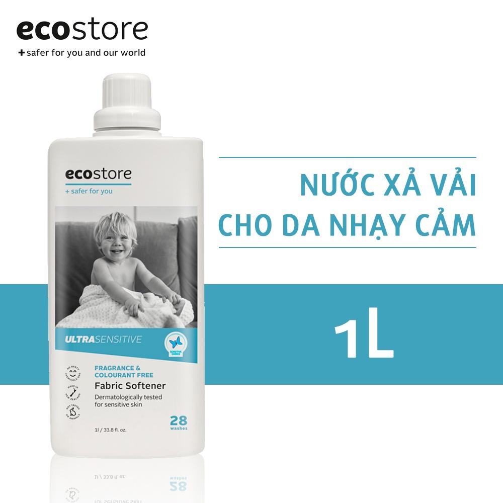 Ecostore Combo Nước giặt hương cam và hoa phong lữ + Nước xả dành cho da nhạy cảm 1000ml/ chai