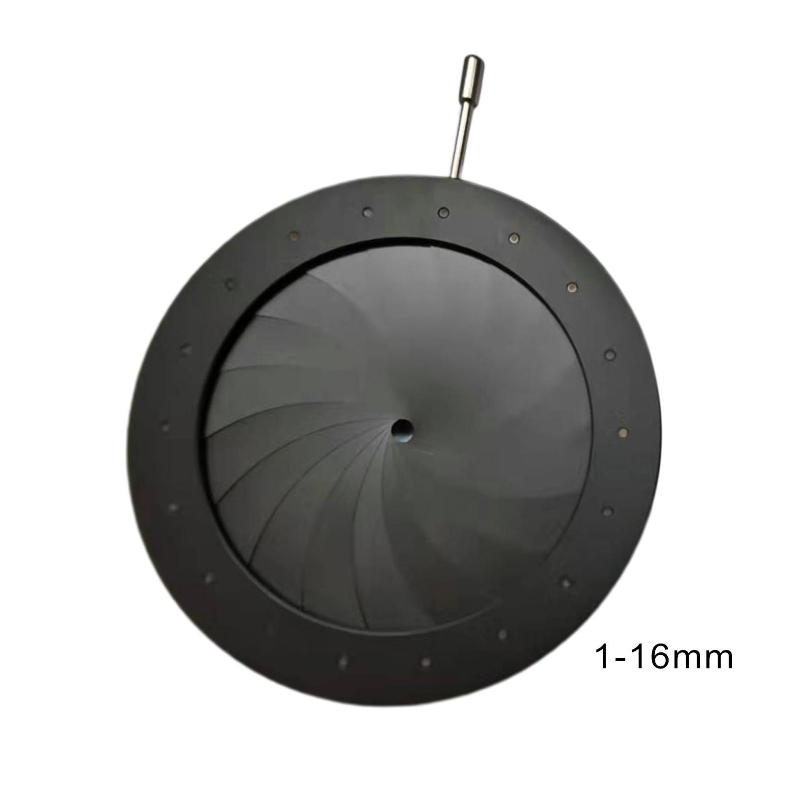 Condenser Parts 1-16mm Adjustable Optical Diaphragm Condenser Parts Zoom Optical for Slides