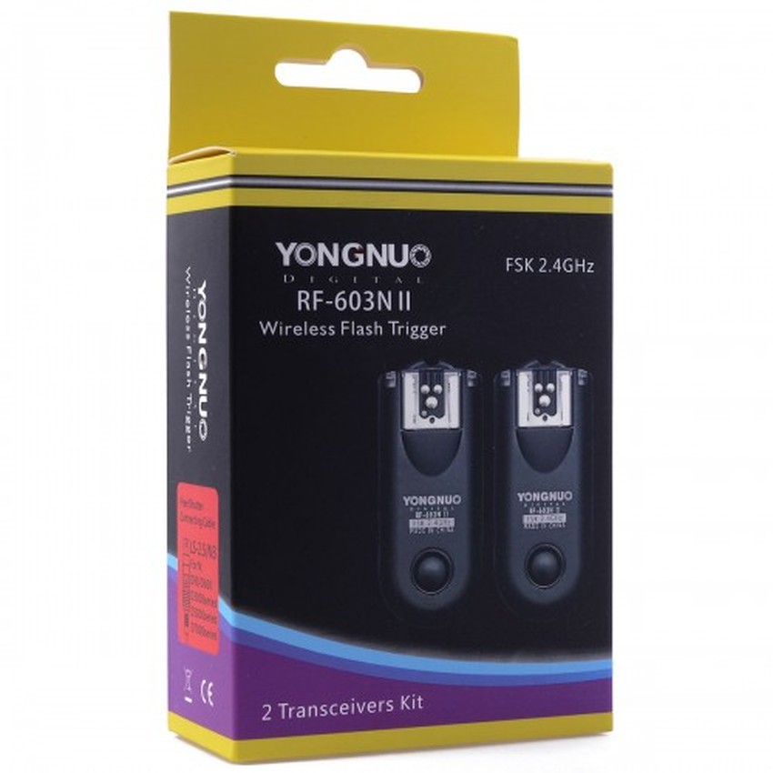 Yongnuo RF-603II- Bộ điều khiển không dây cho đèn flash máy ảnh - Hàng nhập khẩu