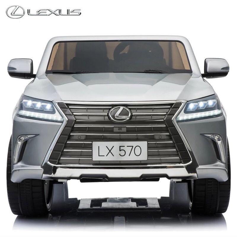 Ô tô xe điện điều khiển tự lái LEXUS 570 bánh hơi ghế da cao cấp sơn quây (Đỏ-Trắng-Xanh-Đen