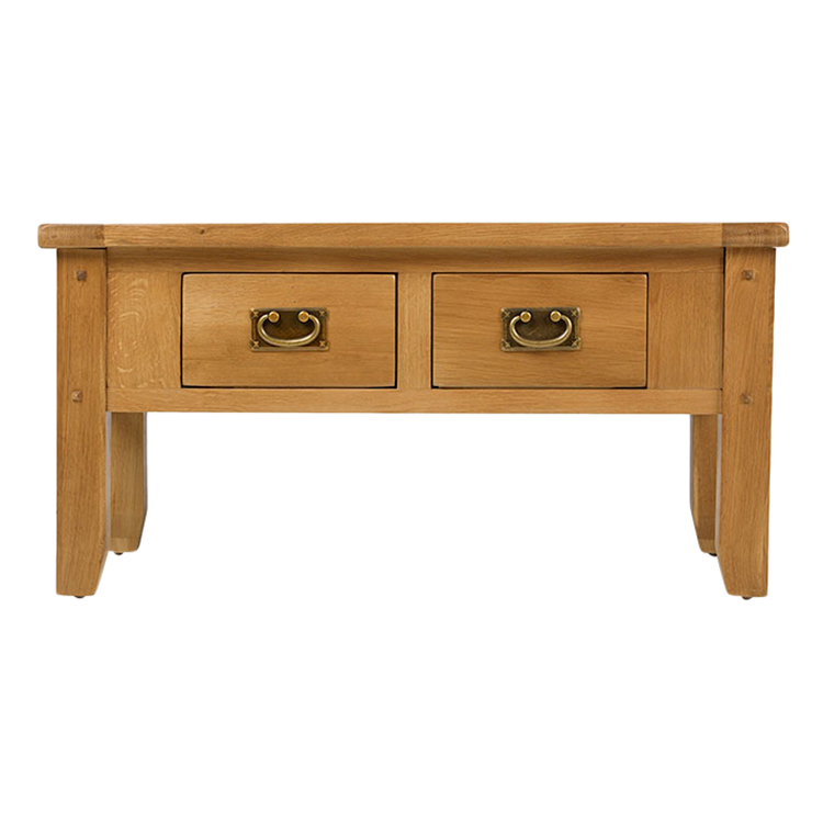 Bàn trà IBIE Rustic ngăn kéo gỗ sồi