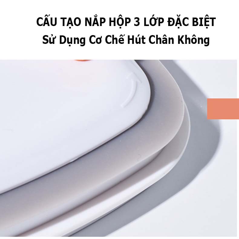 Hũ Lọ Đựng Gia Vị, Nắp Hút Chân Không Chống Ẩm; Nhấn Nút Để Đóng Mở Hiện Đại