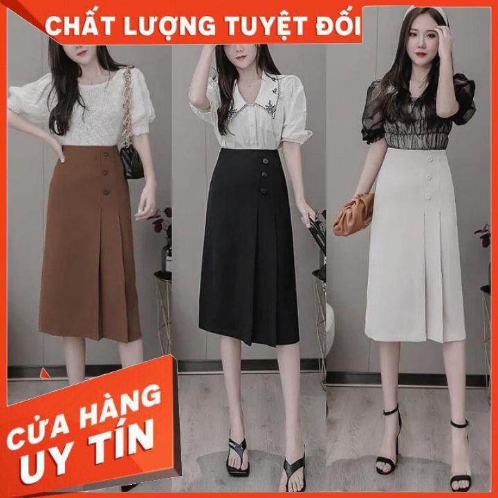 Chân váy công sở CAO CẤP xinh dài qua gối siêu sang chảnh