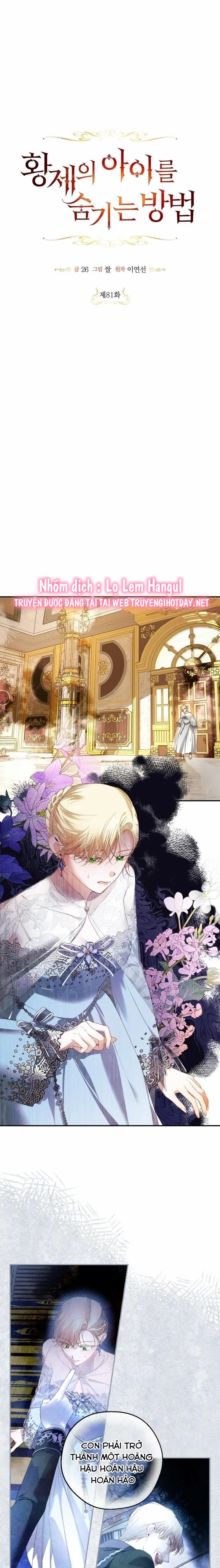 cách che giấu đứa con của hoàng đế chapter 81 1