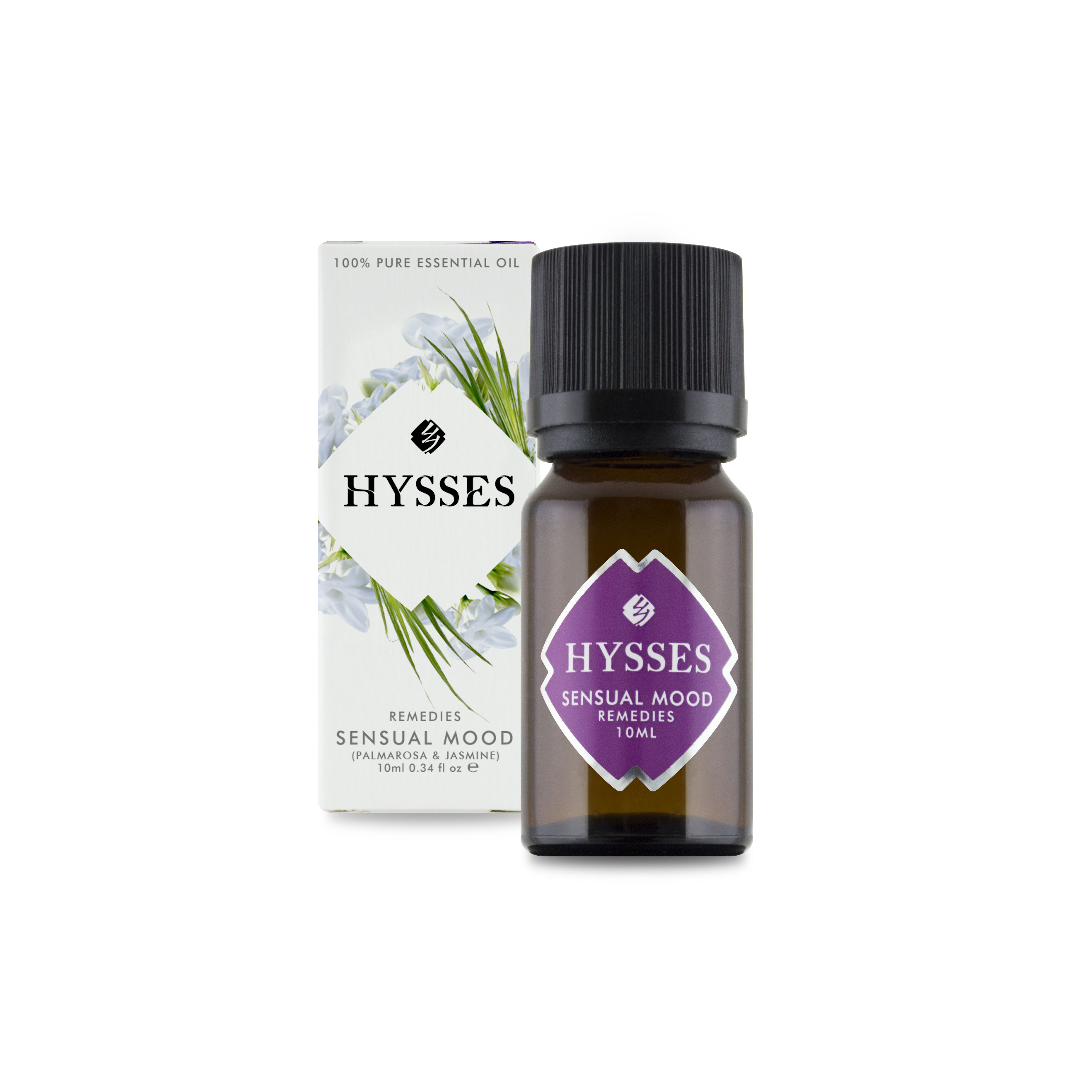 Tinh Dầu Cao Cấp Hysses Remedies Sensual Mood Hương Dễ Chịu, Giảm Căng Thẳng, Cải Thiện Tình Trạng Mất Ngủ Với Tinh Dầu Hoa Nhài - Sả Hoa Hồng Hữu Cơ Tự Nhiên
