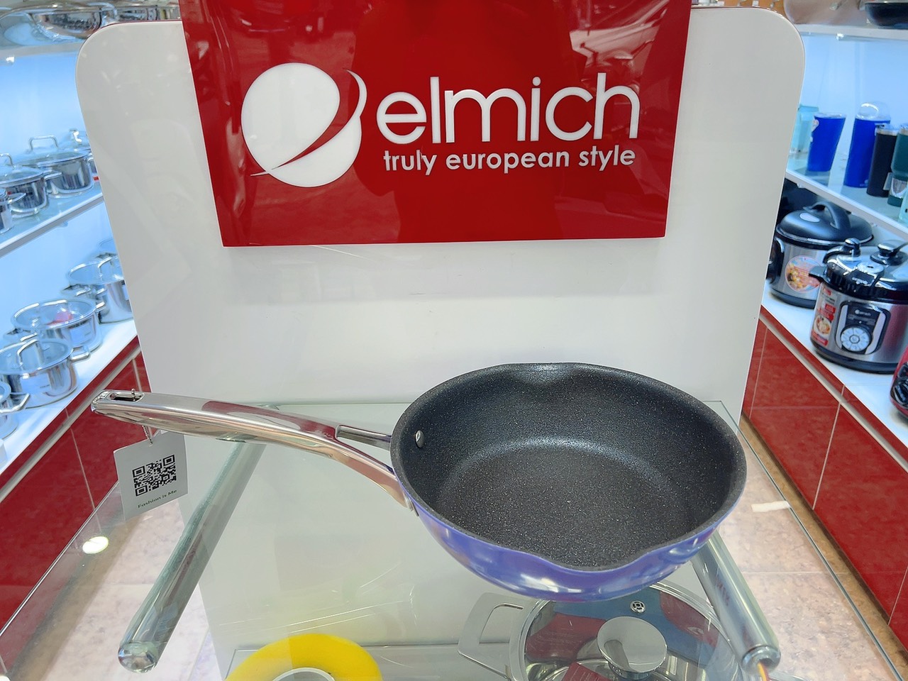 Chảo Inox liền khối Elmich Hera-màu tím