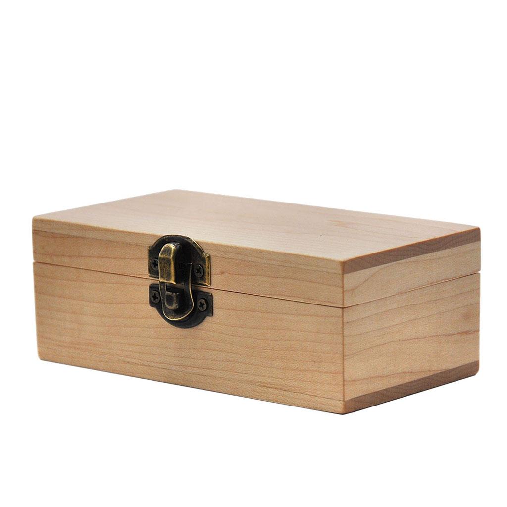 2x Portable Wooden Storage Box Rolling Cigarette Tool Box Organizer A+D