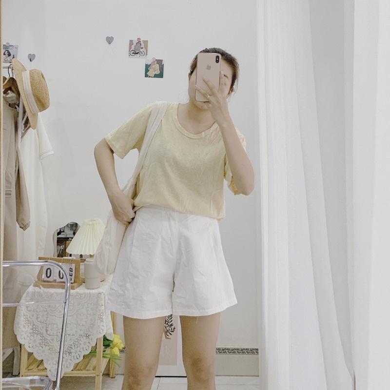 Áo phông giấy cổ tim