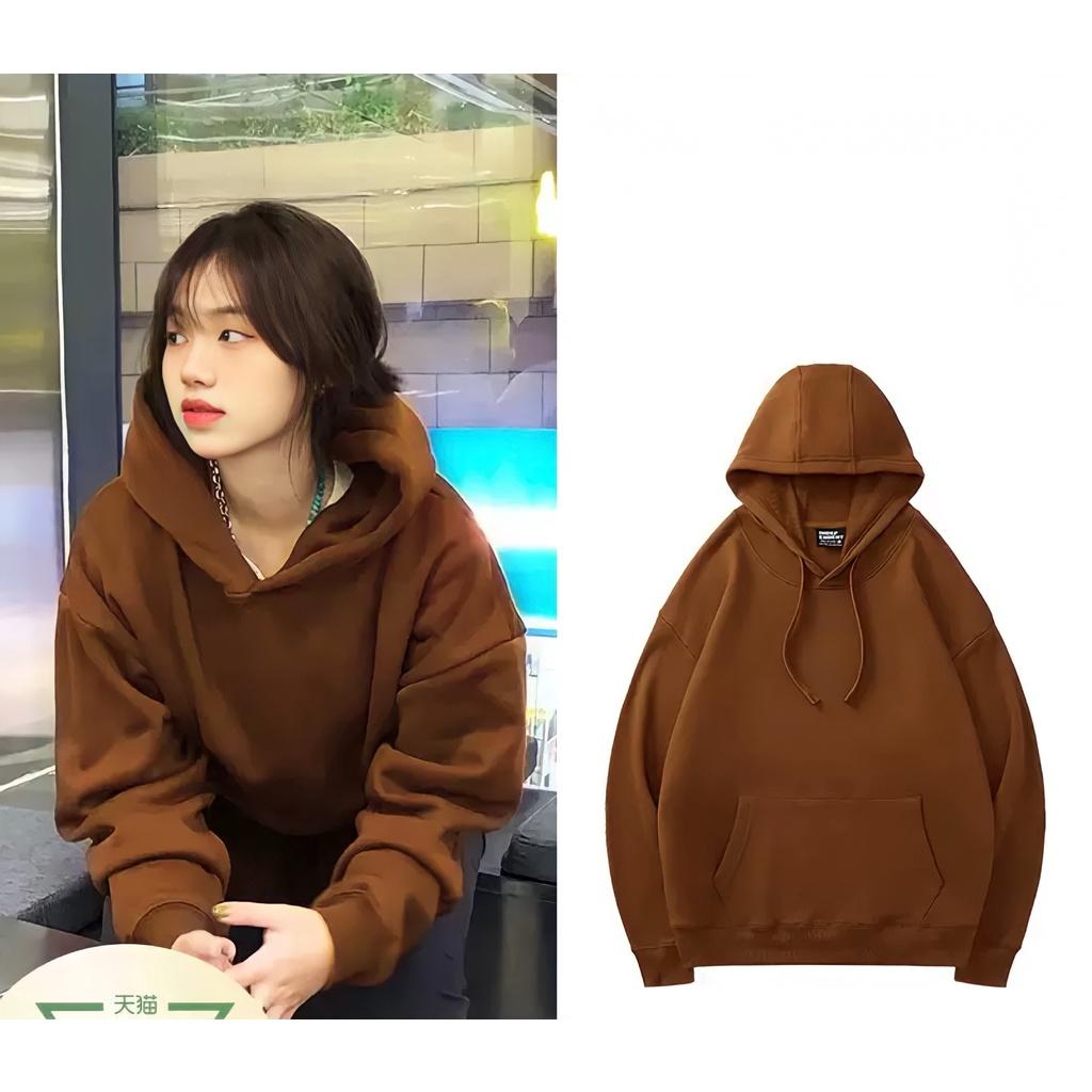 Áo hoodie nỉ trơn FFSTORE mũ 2 lớp, form rộng, vải dày dặn siêu rẻ phù hợp cho cả nam và nữ