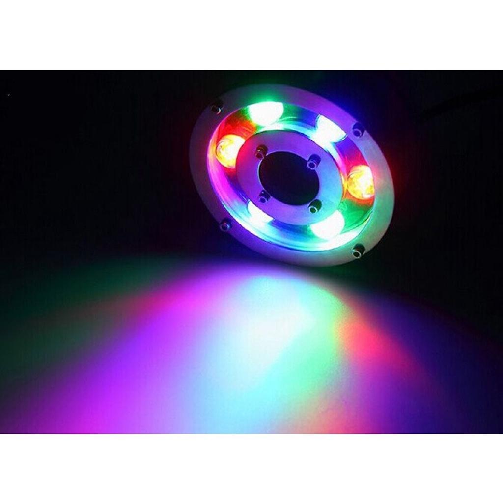 Đèn âm nước bánh xe 6w đổi màu
