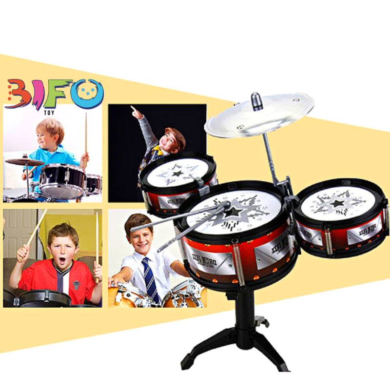 Bộ đồ chơi 3 trống Jazz Drum giúp bé phát triển tài năng âm nhạc