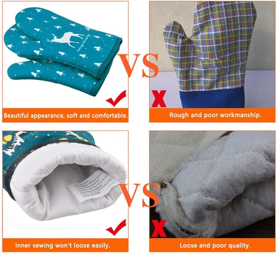 Găng tay nhà bếp, găng tay lò nướng lò nướng lò nướng manee chống nhiệt găng tay cách điện cho thịt nướng bánh pizza bánh pizza bánh 1 cặp