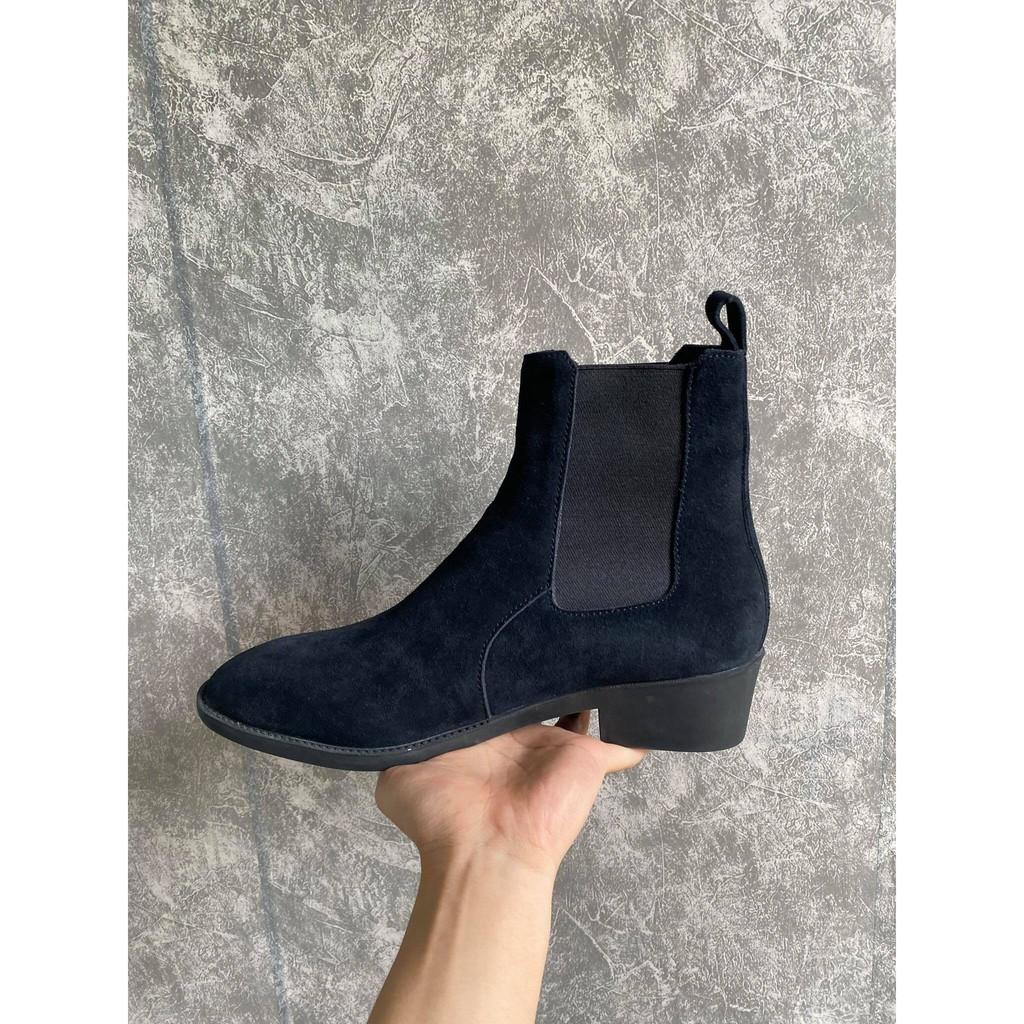 Chelsea Boots Da Bò Đế 4cm